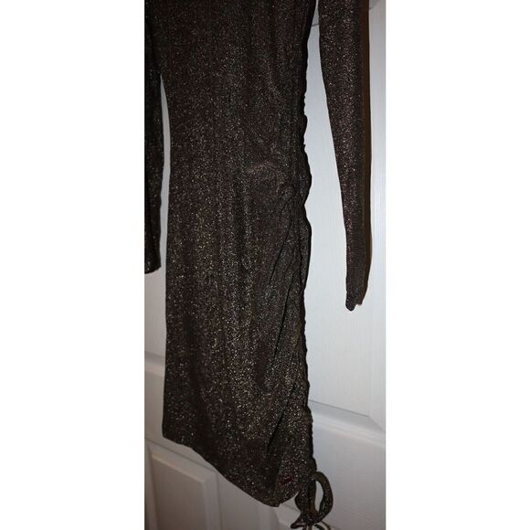 n:Philanthropy 7551LRX00 Womens Sz M Black Gold Demetra Metallic Mini Dress $158 - Picture 10 of 14